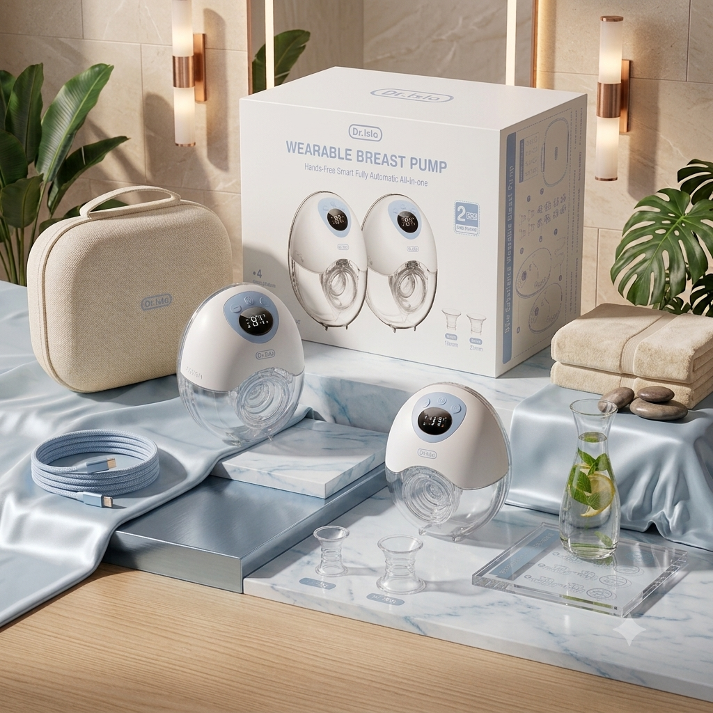 Tire-lait électrique portable Bleu, 4 modes, 36 niveaux