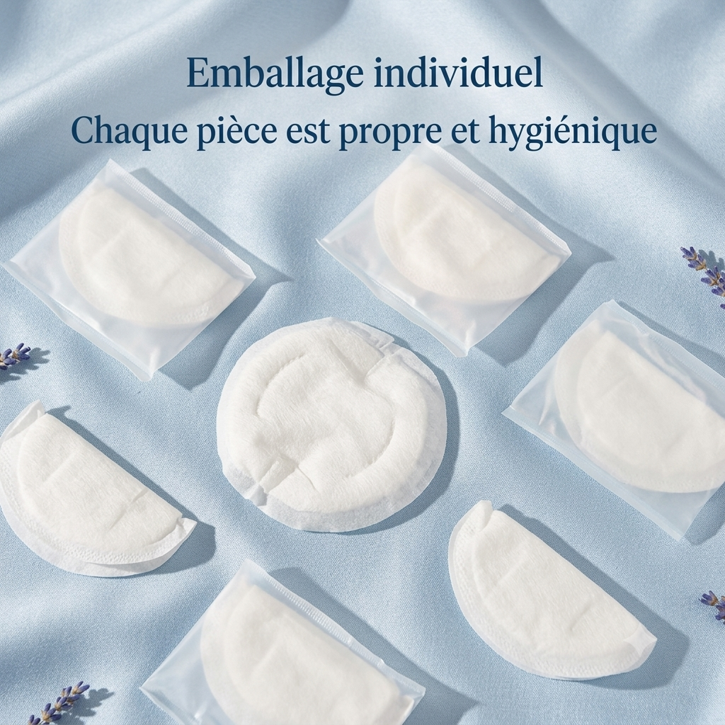 Coussinets d'allaitement ultra-fins jetables — confort invisible